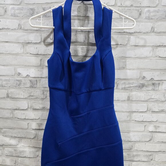 GUESS Royal Blue Dress Tank with Neck Wrap Size 0‎ - Picture 1 of 6